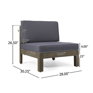 English Elm Oana Low Profile Accent Chair Compact Contemporary Seating for Living Room or Apartment Dark Gray 64497.00_64498.00_64499.00DGY