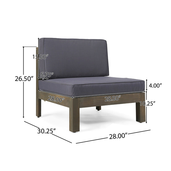 English Elm Oana Low Profile Accent Chair Compact Contemporary Seating for Living Room or Apartment Dark Gray 64497.00_64498.00_64499.00DGY