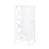 Christopher Knight Home® - Noble House - Loverin Modern Bathroom Floor Storage Rack with Drawer