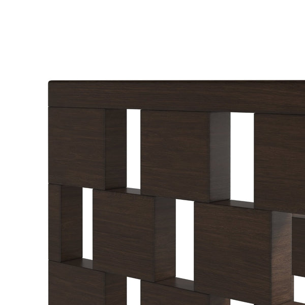 A.R.T. Furniture Verge Modern Walnut End Table with Geometric Design & Storage Shelf for Living Room Elegance 337303-1960