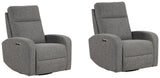 Parker Living Thriller - Natural Beauty Grey Power Swivel Glider Recliner - Set of 2 Natural Beauty Grey MTHR#812GSP-2-NBG Parker House