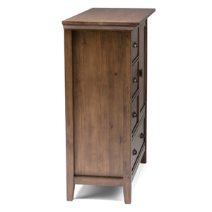English Elm Redmond Medium Storage Cabinet - Rustic Natural Brown Wood, Stylish Design With Ample Storage Space B136P158104-GIGA