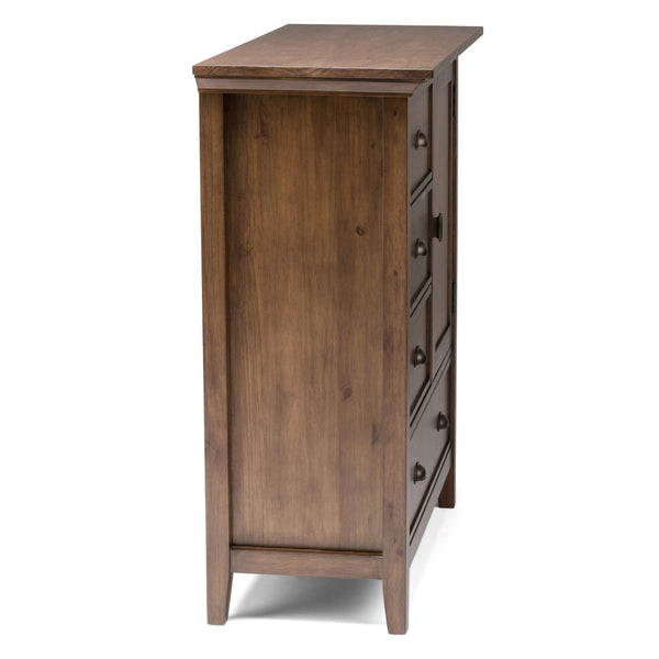 English Elm Redmond Medium Storage Cabinet - Rustic Natural Brown Wood, Stylish Design With Ample Storage Space B136P158104-GIGA