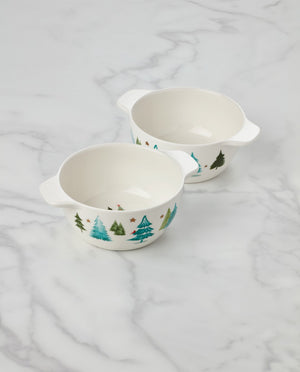 Lenox Balsam Lane Soup Bowls, Set of 2 Multi, WHITE PORCELAIN 895036