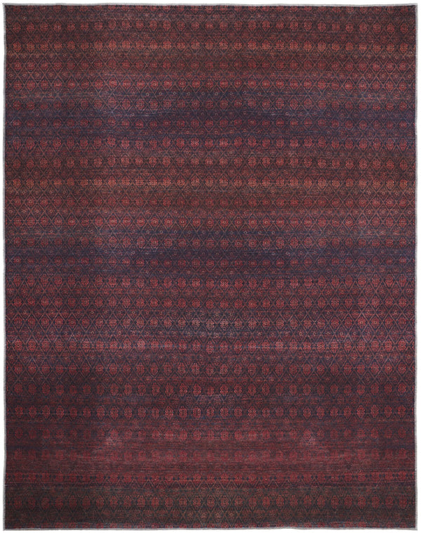 Feizy Rugs Voss Collection Bold And Vibrant Polyester Low Pile Area Rug With Striking Transitional Design Red,Gray Polyester Vos39hafmlt000f71