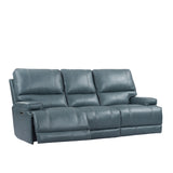 Parker House Whitman - Verona Azure - Powered By Freemotion Power Reclining Sofa And Recliner Blue Top Grain Leather With Match (X) Mwhi-31ph-p25-vaz