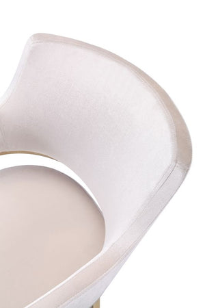 VIG Furniture Modrest Tulsa Modern Cream Velvet & Gold Dining Chair VGZAY607-CRM