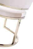 VIG Furniture Modrest Tulsa Modern Cream Velvet & Gold Dining Chair VGZAY607-CRM