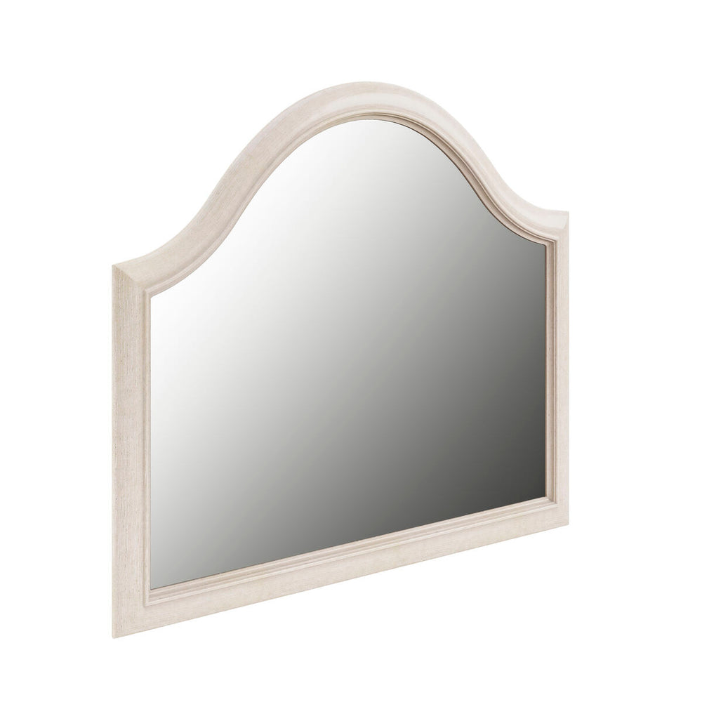 A.R.T. Furniture Starlite Ivory Arched Mirror - Glamorous Design In Parrawood & Primavera Veneer For Elegant Spaces White Parrawood Solids,Primavera Veneer 416120-3146