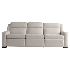 Bernhardt Bernhardt Germain Power Motion Sofa With Dual Recliners, Usb Charging, Tailored Wingback Style B227RO