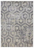 Feizy Rugs Micah Polyester/Polypropylene Machine Made Luxury & Glam Rug Gray/Taupe/Silver 8' x 10'