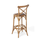 Wooden Cross Back Barstool EFS81571 Park Hill