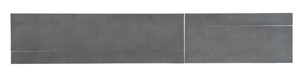 Hooker Furniture Chapman Hand-Hammered Pewter Console Table With Gray Faux Shagreen Top — Industrial Chic Entryway Decor 6033-80151-94