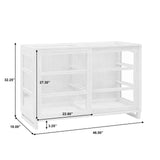 Vitrine Sliding Door Display Case Gray with Light Wood finish P301545 Pulaski Furniture