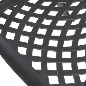 English Elm Cayman Arch Back Cast Aluminum Mesh Outdoor Dining Chairs Weather Resistant Set 54587.00SAD