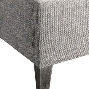 Bernhardt Bernhardt Menton Panel Bed Queen Upholstered Headboard With Butterfly Flange & Sutton Wood Feet (97) K2050