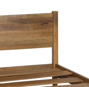Porter Designs Porter Sunset Solid Mango Wood Queen Bed - Mid-century Elegance With Durable Design & Easy Assembly Brown Wood 04-108-14-8623