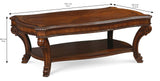 A.R.T. Furniture Old World Rectangular Cocktail Table 143300-2606 Brown 143300-2606