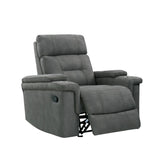 Parker House Parker Living Diesel Manual - Cobra Grey Glider Recliner Cobra Grey 100% Polyester (S) MDIE#812G-CGR