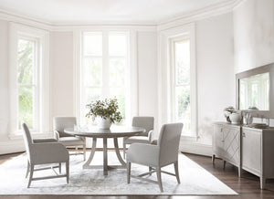 Bernhardt Bernhardt Cornelia Buffet With Nebbia Ash, Brushed & Glazed Stainless Diamond Inlay, Soft-Close Doors 331131