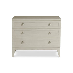 Bernhardt Bernhardt Cornelia Nightstand With 3 Soft-Close Drawers, Brushed Metal Inlays & Integrated Usb Charging Nebbia 36 W" x 19 D" x 29 H" 331230