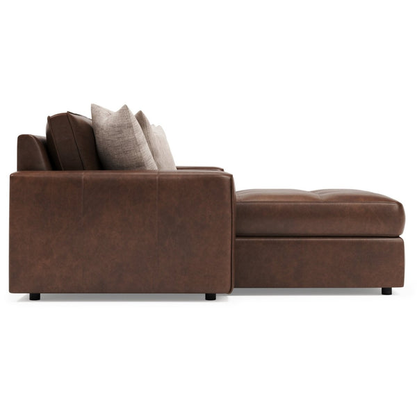 Bernhardt Bernhardt Nest Full Grain Leather Sectional with Deep Cushions for Modern Living Rooms K2237