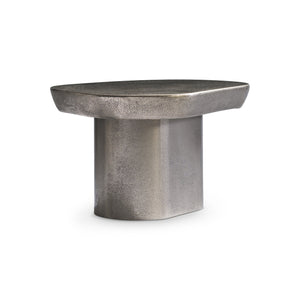 Bernhardt Bernhardt Graphite Clawson 35" Cocktail Table — Sculptural Cast Aluminum Pentagonal Top, Versatile 338014C