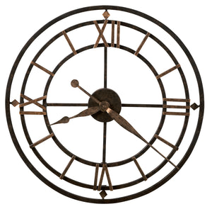 Hekman Furniture 625299 York Station Oversized Wall Clock - Antique Wrought-iron Design With Quartz Movement & Roman Numerals Metal York Station Wall Clock 625299