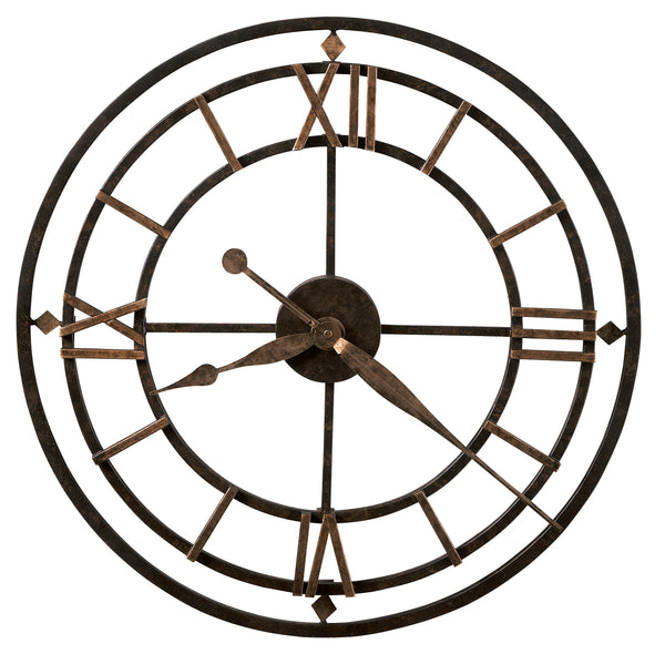Hekman Furniture 625299 York Station Oversized Wall Clock - Antique Wrought-iron Design With Quartz Movement & Roman Numerals Metal York Station Wall Clock 625299