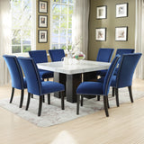 Steve Silver Camila Blue Velvet Dining chair, Set of 2 CM540SBN