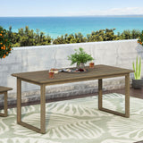 Christopher Knight Home® - Noble House - Nibley Outdoor Acacia Wood Dining Table