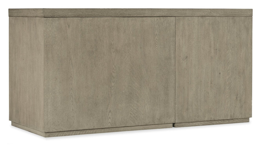 Hooker Furniture Linville 60" Credenza In Mink Finish With Locking File Drawers, Lateral & Vertical Storage, Finished Back 6150-10950-85