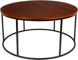 Aryaa YAA-005 18"H x 36"W x 36"D Coffee Table YAA-005 Livabliss Surya