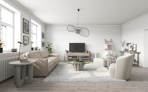 A.R.T. Furniture Bastion Sofa In Mink Finish - Contemporary Design With Silvery Chenille Blend & Pocket Coil Cushions  Parrwood Frame In The Mink Finish 763501-5354