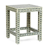 Christopher Knight Home® - Noble House - Eutaw Handcrafted Boho Mango Wood End Table, Gray and White