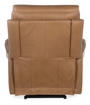 Hooker Furniture Lyra Zero Gravity Recliner In Sahara Sandalwood Leather With Power Headrest, Lumbar & Usb Port Light Brown SS608-PHZL1-082