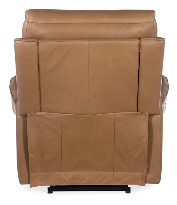 Hooker Furniture Lyra Zero Gravity Recliner In Sahara Sandalwood Leather With Power Headrest, Lumbar & Usb Port Light Brown SS608-PHZL1-082