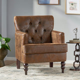 Christopher Knight Home® - Noble House - Malone Brown Tufted Club Chair