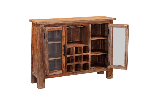 Porter Designs Kalispell Solid Sheesham Wood Dining Table - Timeless Craftsmanship & Style Brown Wood 07-196-04-2439