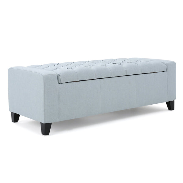 English Elm Guernsey Tufted Storage Ottoman with Lift Top Hidden Compartment for Living Rooms 59336.00LSKY