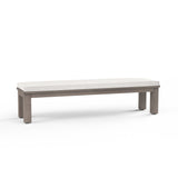 Laguna Dining Bench in Canvas Flax, No Welt SW3501-BNC-FLX-STKIT Sunset West