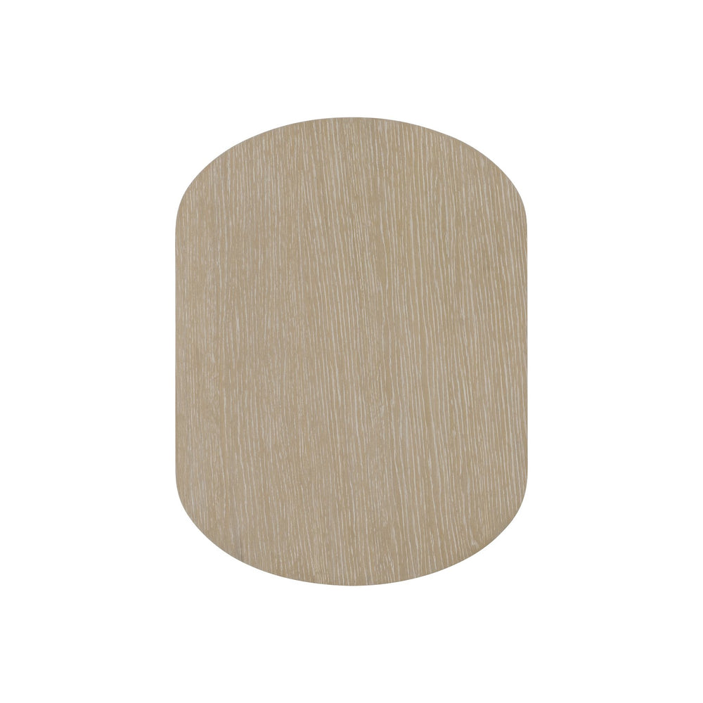 Bernhardt Bernhardt Solaria Side Table With Dune Finish, Faux-Stone Base, Flyover Overhang For Sofa Access 310122