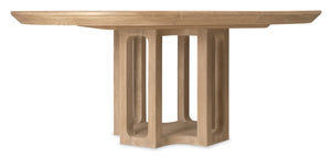 Hooker Furniture Banyon Desert Oak Round Dining Table With 18" Leaf — Solid White Oak Pedestal, Seats 4–6 6081-75201-82