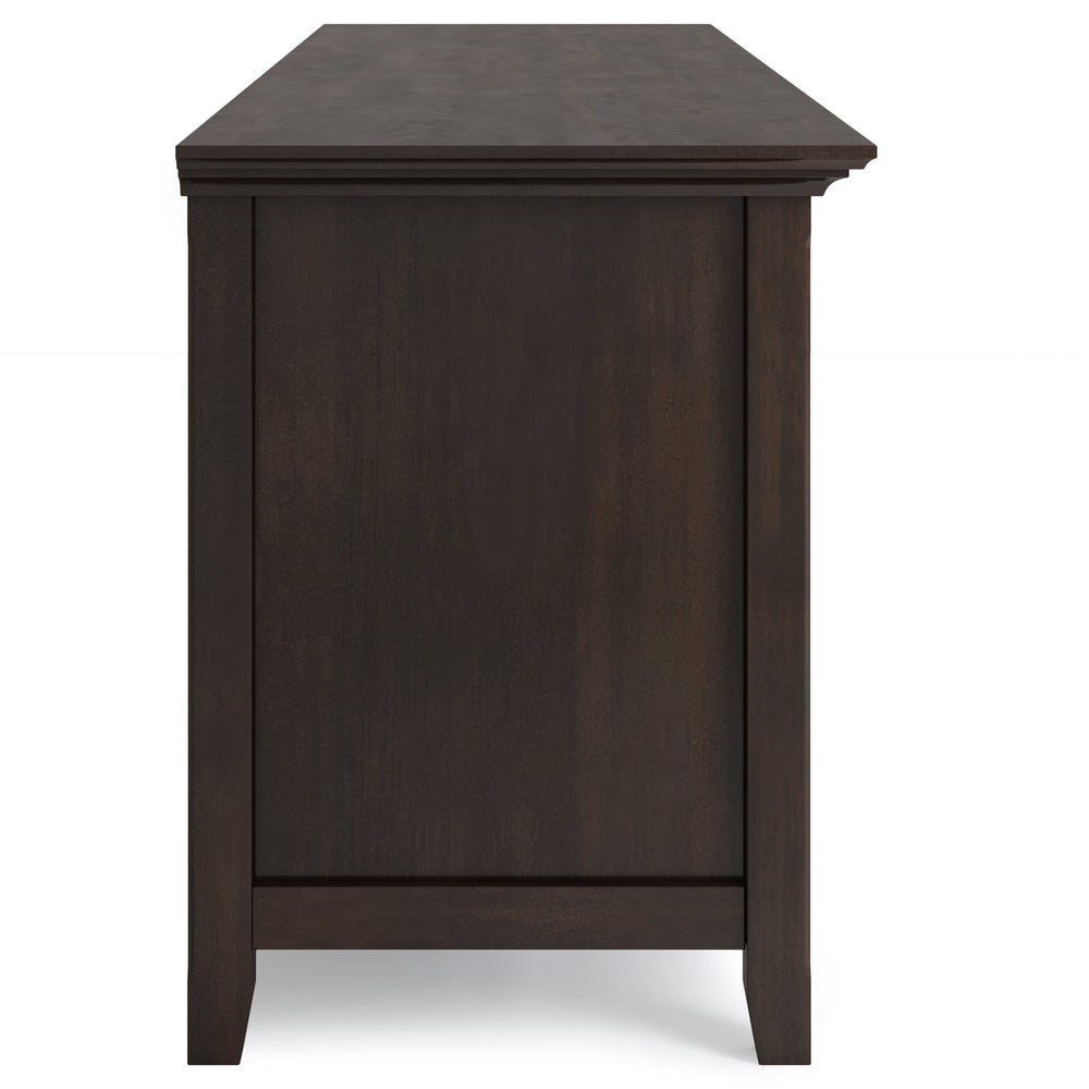 English Elm Amherst 72" Solid Wood Tv Stand In Brunette Brown - Stylish Media Storage With Transitional Design B136P158356