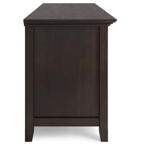 English Elm Amherst 72" Solid Wood Tv Stand In Brunette Brown - Stylish Media Storage With Transitional Design B136P158356