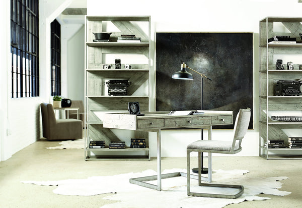 Bernhardt Bernhardt Ames Cantilever Side Chair With Glazed Silver Tubular Frame And Upholstered Half-Back, Versatile Seating 398581