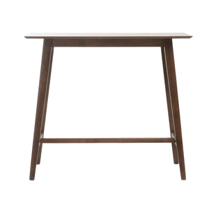 English Elm Christopher Knight Home® - Wood Mid Century Bar Table with Sleek Veneer Top and Splayed Legs, Stable Oak Base, Seats 4 Walnut 58918.00