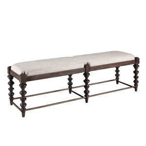 Revival Row Bed Bench Multi with Chimney Smoke Finish P348132 Pulaski Furniture