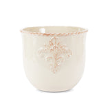 Acanthus Stoneware Planter on Metal Base ECL95174 Park Hill