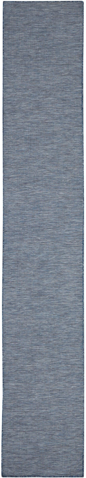 Nourison Positano POS01 Machine Made Power-loomed No Border Indoor/Outdoor Modern Outdoor Rug Navy Blue, Navy Blue 100% Polypropylene 99446792037